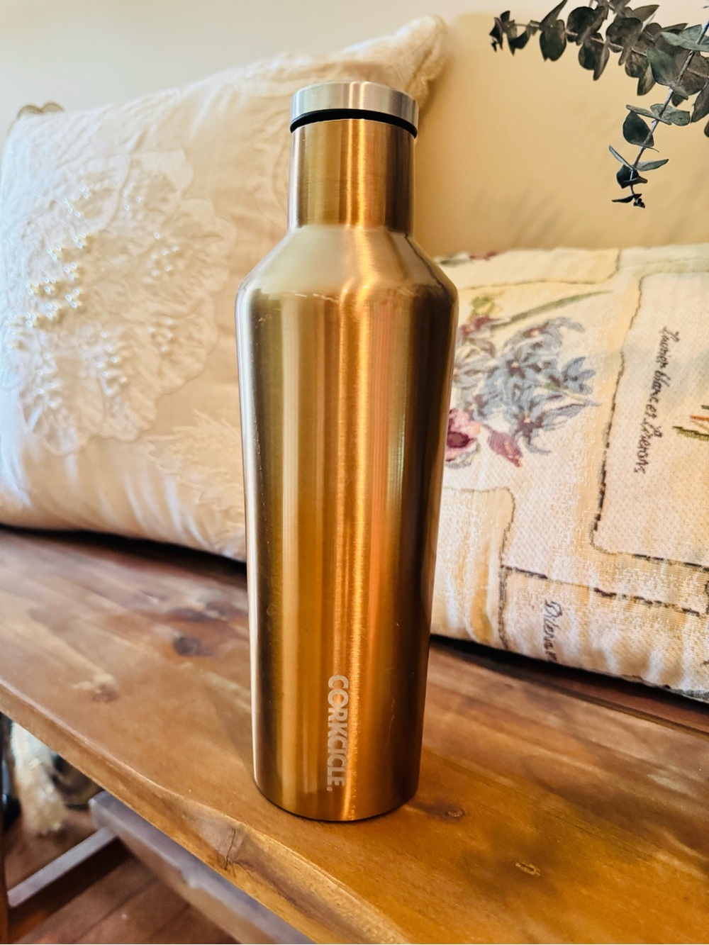 Corksicle Bronze Color 16oz Canteen w Silver tone Lid